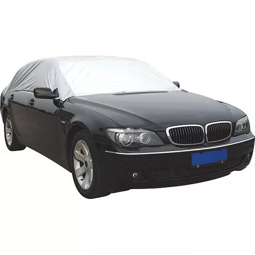 Autótakaró ponyva, Strend Pro MCA TC106, 317 x 147 x 51 cm, ezüst, időjárásálló, jégeső és hőség elleni védelem, PE (polietilén), XL méret