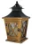 Lámpás, MagicHome LW8680, 19 x 19 x 36 cm, barna, LED, 3 x AA elemekkel, fa, beltéri, vintage stílusú, gyertyával (TC2170322)