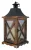 Lámpás, MagicHome LW8834, 16 x 16 x 35 cm, barna, LED, 3 x AAA elemekkel, fa, beltéri, vintage stílusú, gyertyával (TC2170324)