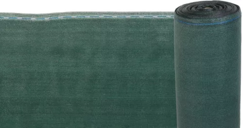 Árnyékoló háló medence fölé, kerítésre, Strend Pro Garden, 1,5 x 50 m, zöld, HDPE, UV-álló, 95% árnyékolás, 230 g/m2, időjárásálló