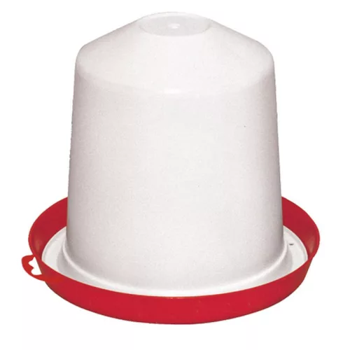 Baromfi itató, Novital, Siphon, 10 l, fehér, műanyag, könnyen tisztítható, szétszedhető, szennyeződés- és rovarvédő, kifolyásgátló
