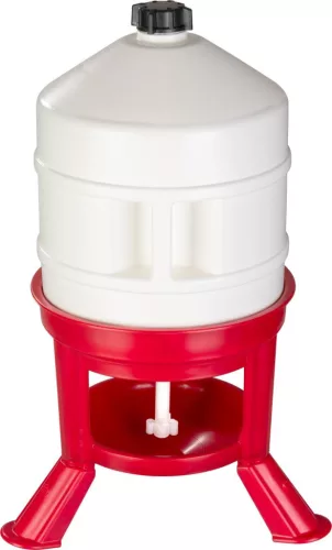 Baromfi itató, Novital Gold, 30 l, fehér, műanyag, könnyen tisztítható, higiénikus, stabil, szilárd