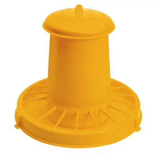 Baromfi etető, Novital 2005AF, sárga, 10,5 l, műanyag