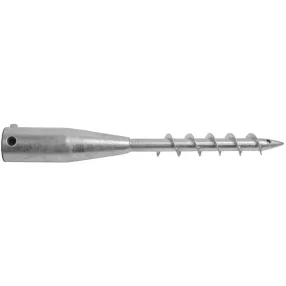   Talajcsavar, Strend Pro GS03, horganyzott acél, hosszúság: 550 mm, átmérő: 60 mm, falvastagság: 1,7 mm, 3 x M8 anyával