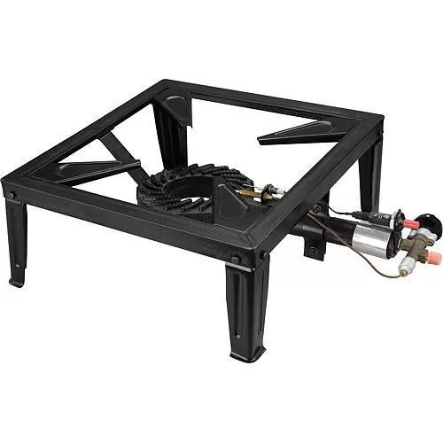 PB gázfőző, Strend Pro ICS-401P, 7,5 kW, ipari, piezo gyújtás, fém égő, Propán-Bután palackkal használható, G1/4 menetű tömlőcsatlakozó