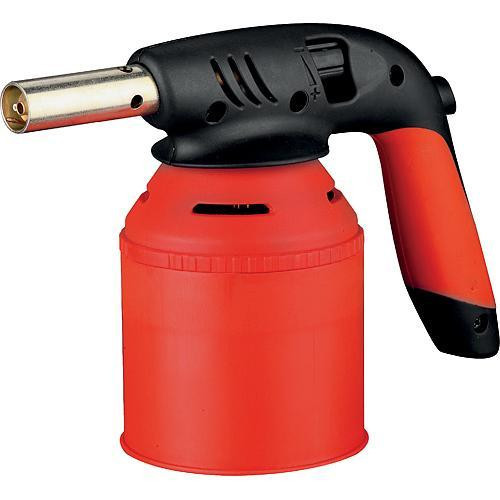 Forrasztólámpa, Strend Pro BT-310P, piros, piezo gyújtás, 1,5 kW, állítható láng, 7/16-os csatlakozás, szúrópatronos