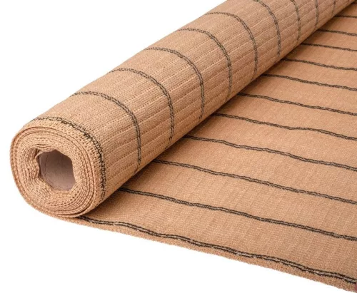 Árnyékoló háló medence fölé, kerítésre, Strend Pro Garden, 1,2 x 10 m, bézs, UV-álló, 85% árnyékolás, 185 g/m2