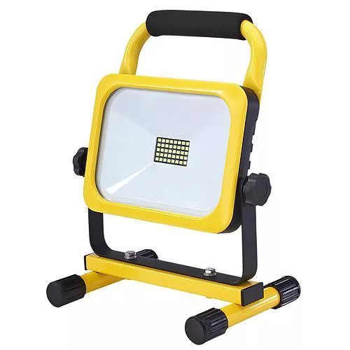 LED reflektor, Strend Pro Worklight 3272, 20 W, 7,4 V / 4400 mAh, 1600 lm, IP54, akkumulátoros, 3 fokozatú fényerő, 0–180°-ban állítható fej