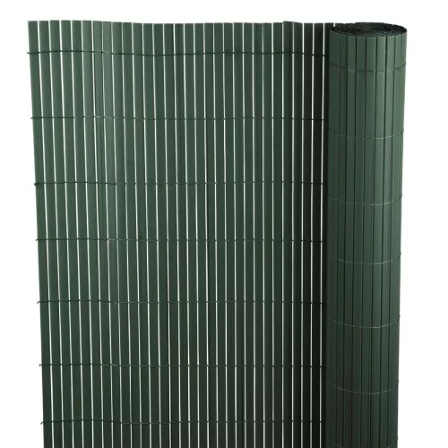 Lamellás kerítés, Strend Pro Garden Ence DF13, zöld, 100 cm x 3 m, PVC lamellák, 1300 g/m2, UV-álló, árnyékoló