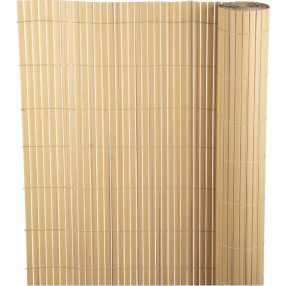   Lamellás kerítés, Strend Pro Garden Ence DF13, bambusz hatású, 100 cm x 3 m, PVC lamellák, 1300 g/m2, UV-álló, árnyékoló