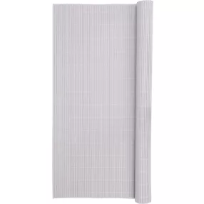   Lamellás kerítés, Strend Pro Garden Ence DF13, szürke, 150 cm x 3 m, PVC lamellák, 1300 g/m2, UV-álló, árnyékoló