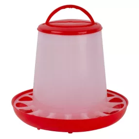   Baromfi etető, Strend Pro Garden Goodfarm PFD31, piros, 9 kg, műanyag, felfüggeszthető, védőrácsos