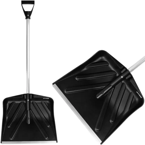 Hólapát, Strend Pro Ansnow P9, 43,5 x 39 cm, vegyes színek, műanyag, alumínium nyél, összeszerelve, téli hóeltakarításhoz