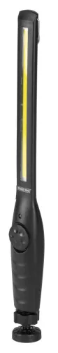 Munkalámpa, Strend Pro Worklight CWL1128, fekete, COB LED 300 lm, 10 W, 6000 K, 1200 mAh, mágneses, szabályozható fény, kampó, IPX2, akkumulátoros