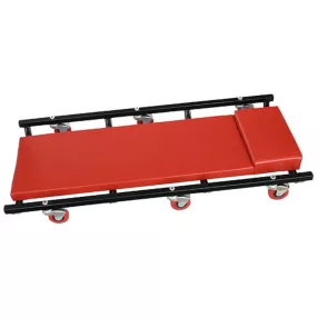   Szerelőpad, Strend Pro BigRed TR6451, piros, 93 x 44 cm, gurulós, fém vázas, textil felület