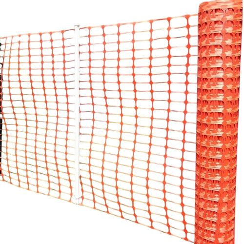 Műanyag jelölőháló, Strend Pro Garden barrier.net, narancssárga, 100 cm x 30 m, szálvastagság: 1,5 mm, 100 g/m2, szemméret: 85 x 30 mm, négyszögletű, 100 % műanyag