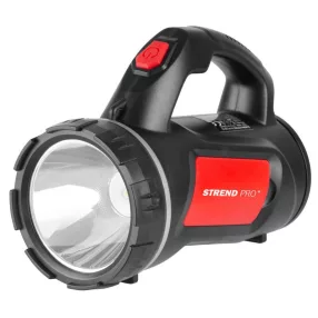   Zseblámpa, Strend Pro SLR732, fekete/piros, 12,7 x 12,7 x 17 cm, LED, 150 lm, 1200 mAh, akkumulátoros, USB töltés, 2,5 óra üzemidő, beltéri használatra