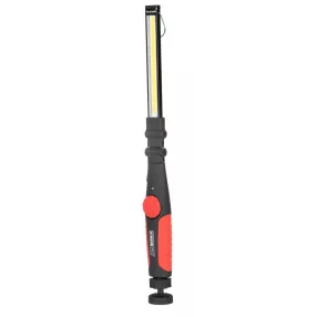   Munkalámpa, Strend Pro Worklight RWL101, fekete, 3,3 × 39 cm, COB LED, 300 lm, mágneses rögzítés, összecsukható, akkumulátoros, USB-töltés, 2000 mAh