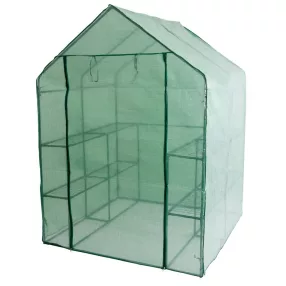   Melegágy, Strend Pro Garden X098, 142 x 142 x 193 cm, PE fólia, UV-álló, fémvázas, 4 polcos, feltekerhető nyílással (TC2172015)