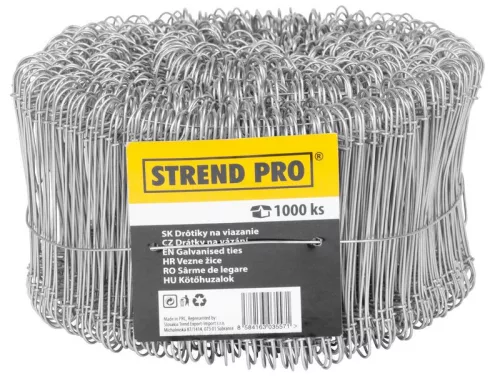 Kötöződrót fűzőlyukkal, Strend Pro WGT10, horganyzott, 1,1 x 200 mm, vas kötözéséhez, 1000 db