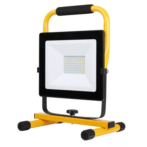 LED reflektor, Strend Pro Worklight SMD LED BL2-D3, 50 W, 4000 lm, 4000 K, IP65, 230 V hálózati, 1,8 m kábel, 0–120° állítható szög