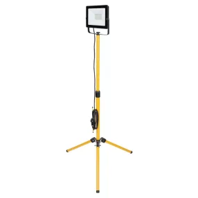   LED reflektor, Strend Pro Worklight BL2-E1, 50 W, 4000 lm, állványos, IP65, 230 V, 2,5 m kábel, 0–120° állítható szög, 4000 K, SMD LED