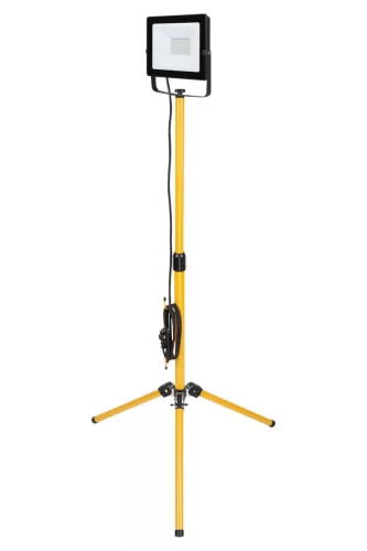 LED reflektor, Strend Pro Worklight BL2-E1, 50 W, 4000 lm, állványos, IP65, 230 V, 2,5 m kábel, 0–120° állítható szög, 4000 K, SMD LED