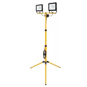   LED reflektor, Strend Pro Worklight SMD LED BL2-E2, 2 x 50 W, 2 x 4000 lm, állvánnyal, IP65, 2,5 m kábel