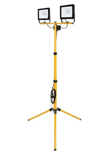 LED reflektor, Strend Pro Worklight SMD LED BL2-E2, 2 x 50 W, 2 x 4000 lm, állvánnyal, IP65, 2,5 m kábel