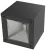 Napelemes fali lámpa, Strend Pro Garden, fekete, 10 x 10 x 10 cm, 1 LED, elegáns, akkumulátoros, automatikus kapcsolás, melegfehér fény
