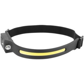  Fejlámpa, Strend Pro Headlight H4034, fekete, 200 lm, 1200 mAh, USB-s töltés, mozgásérzékelős, 4 világítási mód, 20 m hatótáv, LED + XPE, akkumulátoros