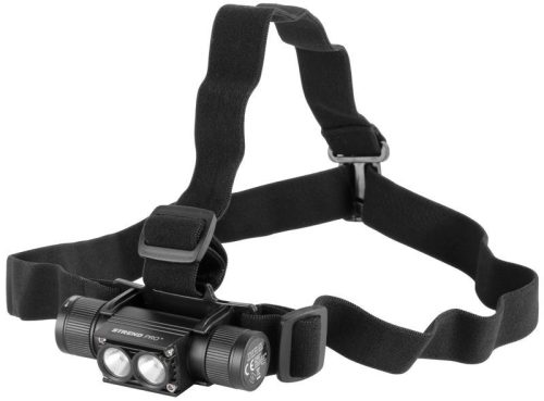 Fejlámpa, Strend Pro Headlight H4016, fekete, 2 x XPG LED, 500 lm, 2000 mAh, USB töltés, vízálló, 5 világítási mód, 100 m hatótáv, akkumulátoros
