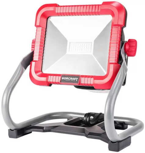 LED reflektor, Worcraft CLED-S20Li-30WA ShareSYS, 20 V lítium-ion, 1000/2000/3000 lm, akkumulátoros, 3 fényerőfokozat, akku és töltő nélkül
