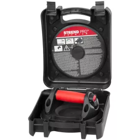   Tapadókorongos üvegtartó, Strend Pro, fekete/piros, átmérő: 20 cm, 1 tapadókorong, 150 kg teherbírás, vákuumos, beépített manométer