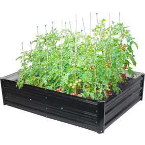   Magaságyás, Strend Pro Garden, 120 × 90 × 30 cm, 3D dizájn, fém, extra erős, 0,28 mm falvastagság, 0,8 mm keretvastagság
