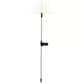   Napelemes kerti lámpa, Strend Pro Garden Solita, ezüst, 8 x 6 x 81 cm, 90 LED, időjárásálló, fém és műanyag, automatikus kapcsolás