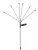 Napelemes kerti lámpa, Strend Pro Garden Lara, szürke, 72 cm, 60 LED, kültéri, vízálló, akkumulátoros, melegfehér fény, földbe szúrható