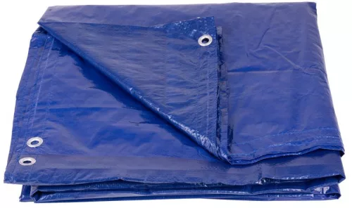 Takaróponyva, Strend Pro Garden Poolco, 450 cm, 120 g/m2, kék, kerek, víz-, penész-, szakadásálló, UV-álló, korróziógátló fülek