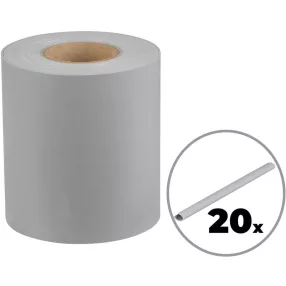   Árnyékoló szalag kerítésre, Strend Pro Garden Eurostandard, 19 cm x 26 m, szürke, PVC, időjárásálló, 1050 g/m2, kerítéspanelekhez, 20 db klipsszel