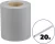 Árnyékoló szalag kerítésre, Strend Pro Garden Eurostandard, 19 cm x 26 m, szürke, PVC, időjárásálló, 1050 g/m2, kerítéspanelekhez, 20 db klipsszel