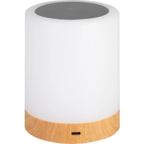   Asztali lámpa, Strend Pro, fehér, érintésvezérlés, fényerőszabályozás (3 mód), RGB, akkumulátoros, USB‑C töltés, akasztó kampóval