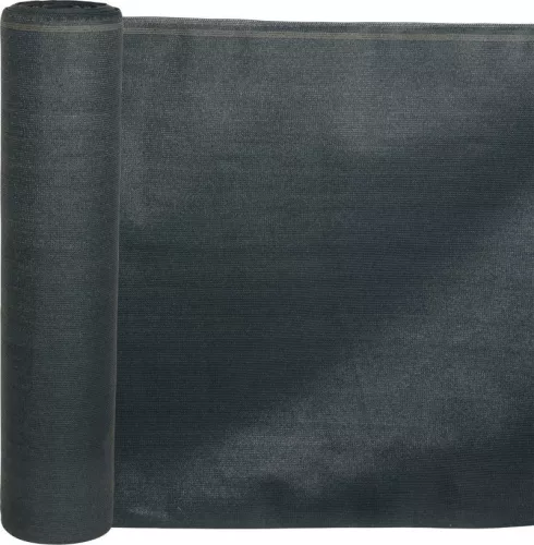 Árnyékoló háló medence fölé, kerítésre, Strend Pro Garden, 1,8 × 10 m, antracit, HDPE, UV-álló, 230 g/m², 95% árnyékolás