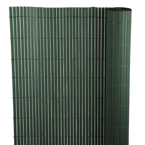 Lamellás kerítés, Strend Pro Garden Ence DF13, zöld, 90 cm x 3 m, PVC lamellák, 1300 g/m2, UV-álló, árnyékoló