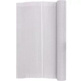   Lamellás kerítés, Strend Pro Garden Ence DF13, szürke, 90 cm x 3 m, PVC lamellák, 1300 g/m2, UV-álló, árnyékoló