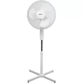   Álló ventilátor, Strend Pro, fehér, 45 W, átmérő: 40 cm, 2 sebességfokozat, teleszkópos, magasság: 100-120 cm