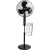 Álló ventilátor, Strend Pro, fekete, 45 W, átmérő: 40 cm, távirányítós, 3 sebességfokozat, teleszkópos, magasság: 100-125 cm, időzítő