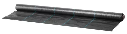 Szőtt talajtakaró szövet, Strend Pro Garden H1101, 1 x 10 m, fekete, szőtt, 100 g/m2, gyökérgátló