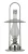 Petróleumlámpa, MagicHome ML0923 Deluxe, ezüst, 37, 7 cm, EN 14059 szabvány (TC217466)