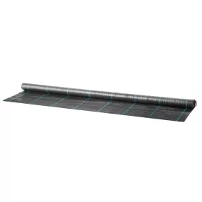   Szőtt talajtakaró szövet, Strend Pro Garden H1101, 1,5 x 10 m, fekete, 100 g/m2 sűrűség, gyökérgátló