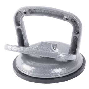   Tapadókorongos üvegtartó, Strend Pro CUP-785, szürke, átmérő: 12,7 cm, 1 tapadókorong, 80 kg teherbírás, alumínium, gumi